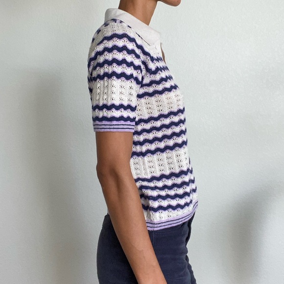 Marine layer sweater polo- size small - Picture 3 of 8